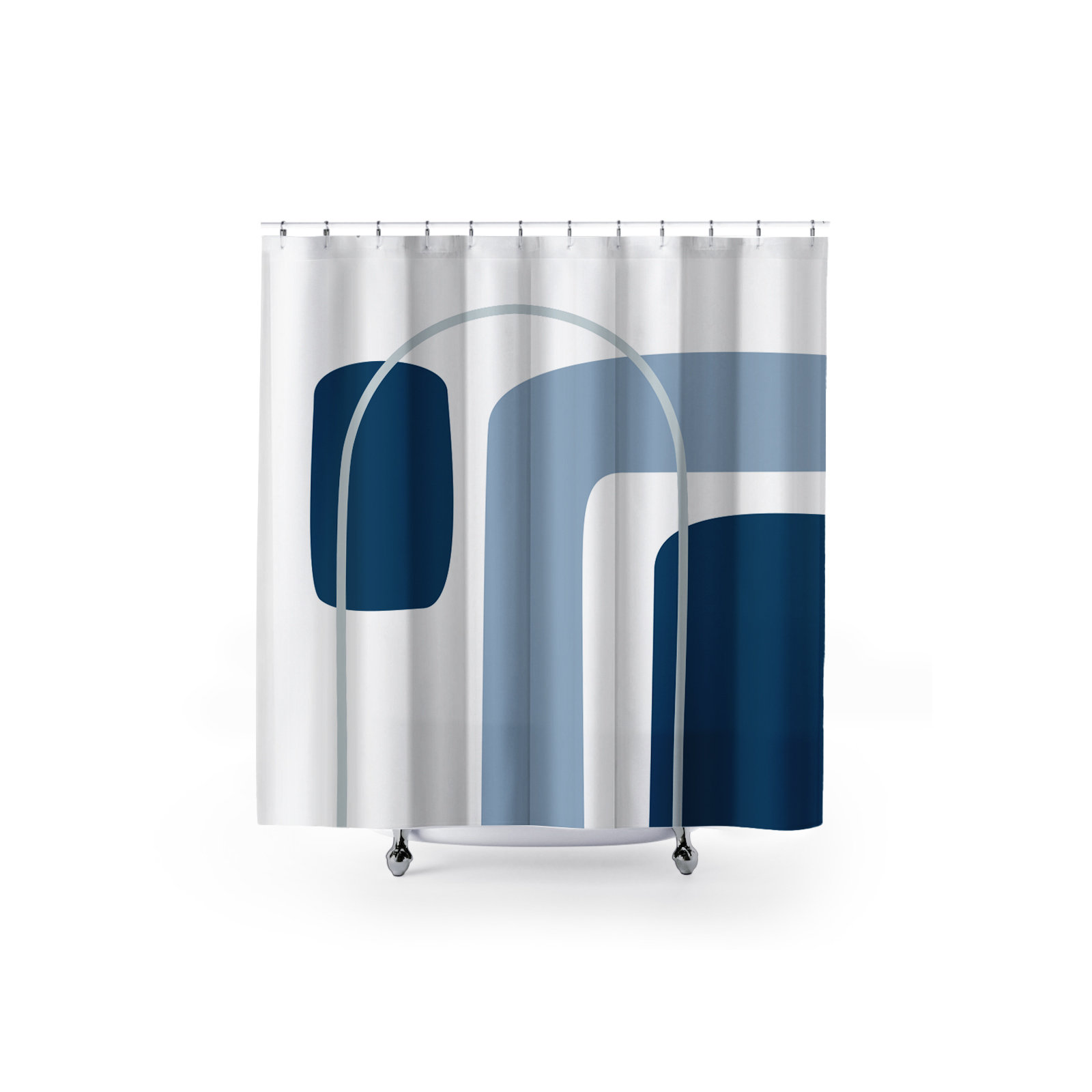 Hagan Polyester Shower Curtain, Slate