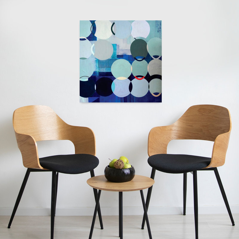 Cercles n ° 3, art moderne abstrait, H 24 po x l 24 po