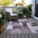 Machine Washable Indoor/Outdoor Cicel ACN1190 Eggplant Rug