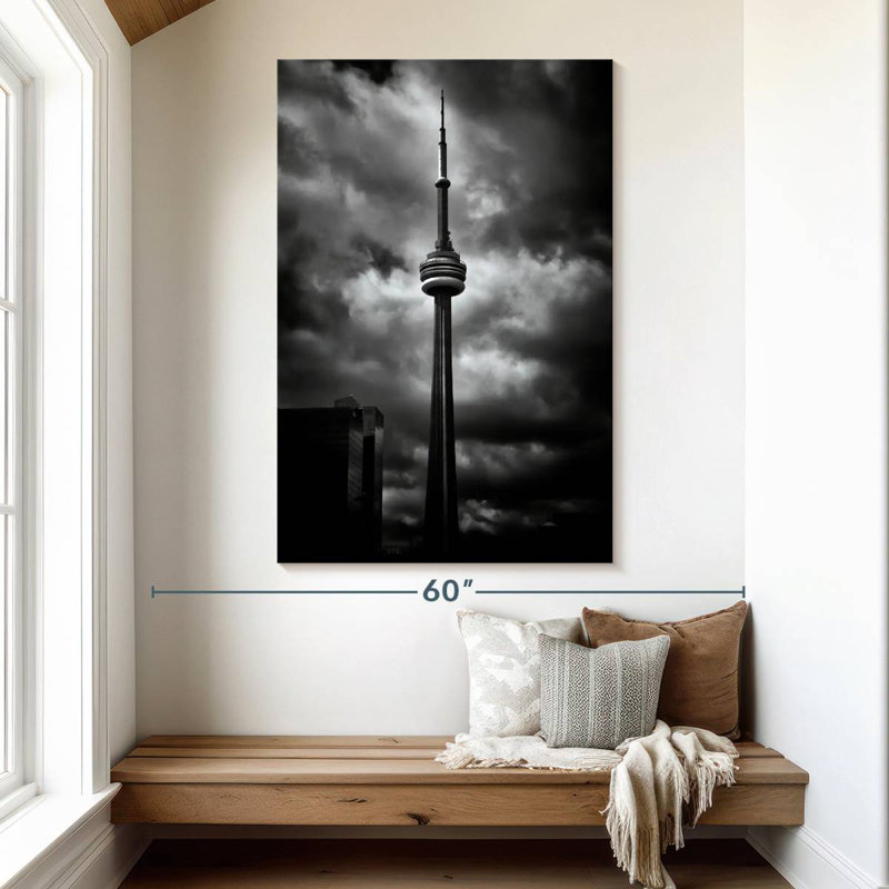 Aime CN Tower No 5, 51" H x 34" W