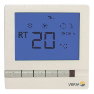 9cm L x 9cm W 230 Volt Underfloor Heating Thermostat with Programmable Thermostat