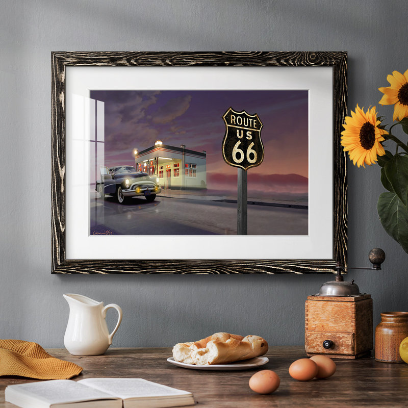 Route 66, Noir, H 14 po x l 20 po