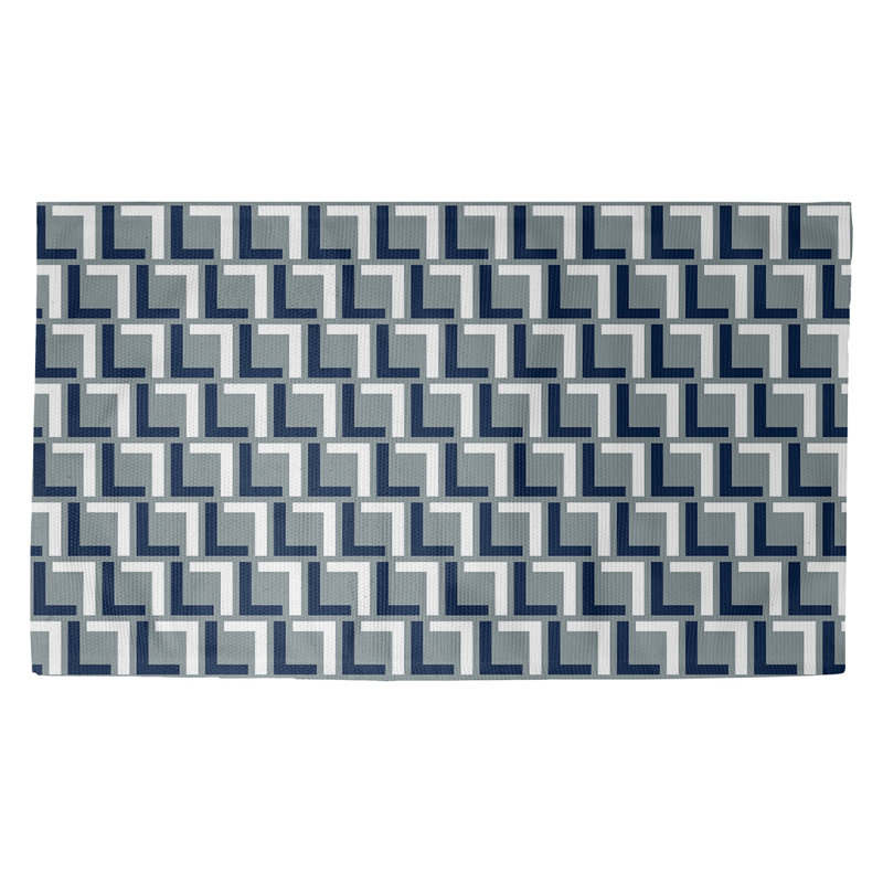 Geometric Indoor Rug, Rectangle 2' x 3'
