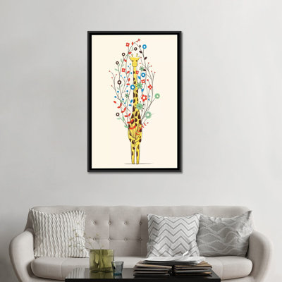 «Siglinde I apporte You ces fleurs» - peinture sur toile encadrée