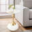 Small End Table Round Side Table,  Modern Metal Pedestal Table, Fluted Circle Decorative Drink Martini Table,Minimalist Accent Table For Small Spaces-1110330088-1110330091