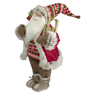 Figurine de Noël nordique 18 po avec traîneau