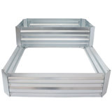 Riquel 2-Tier Galvanized Steel Outdoor Raised Garden Bed