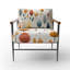 Mcm Scandinavian Harmony - Fauteuil rembourré de style Mid-Century moderne, fauteuil d'appoint rétro Mid-Century-39244824
