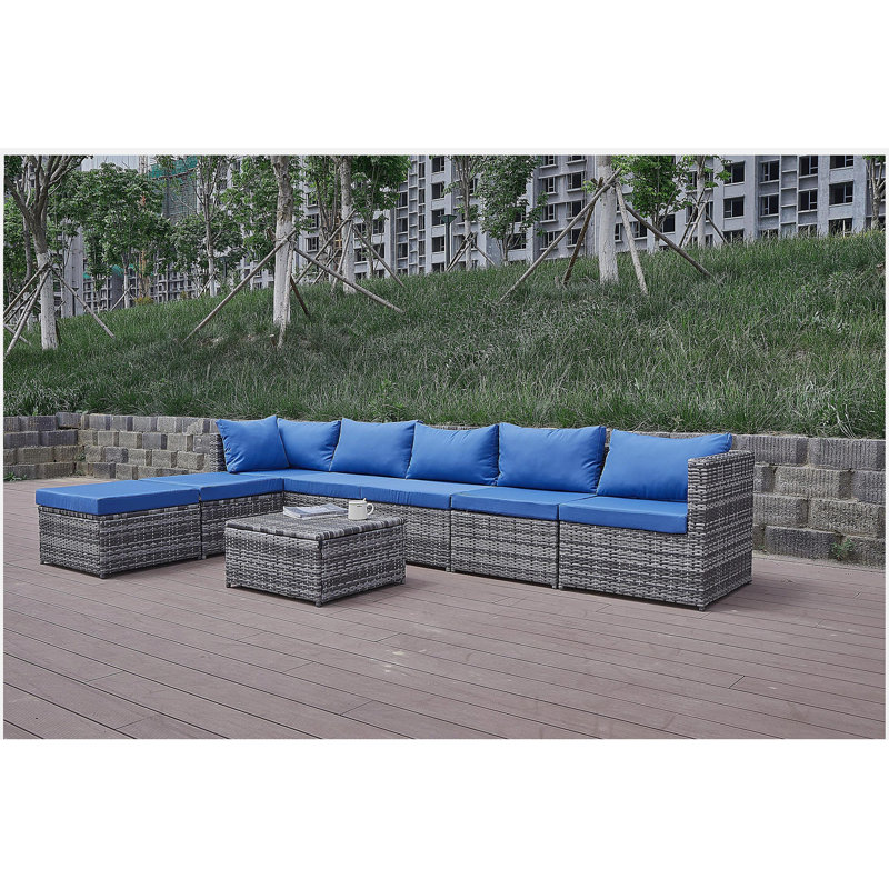 Patio Sofa with Cushions