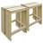 Perris Union Rustic Bar Set with Solid Wood Outer Material