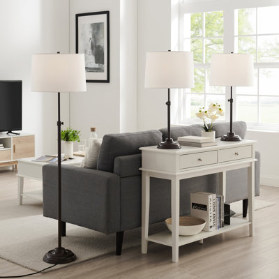 Ensemble de lampes de table et sur pied Allexis