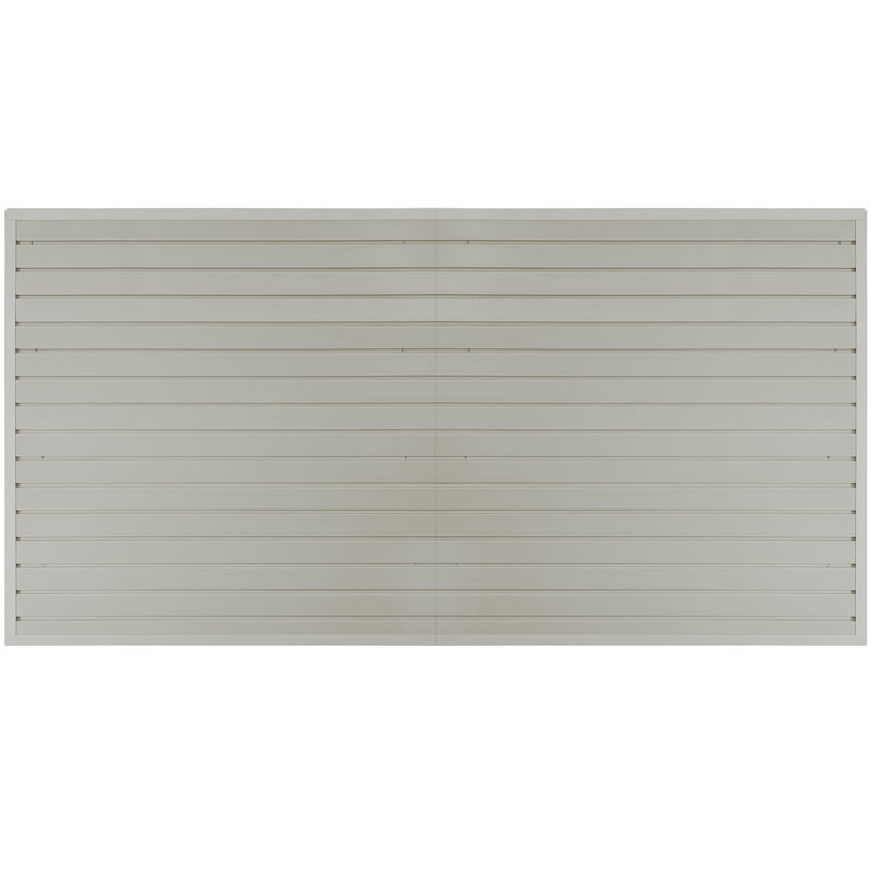 Panneaux à lattes, panneaux de garage gris, H 47 po x l 95 po