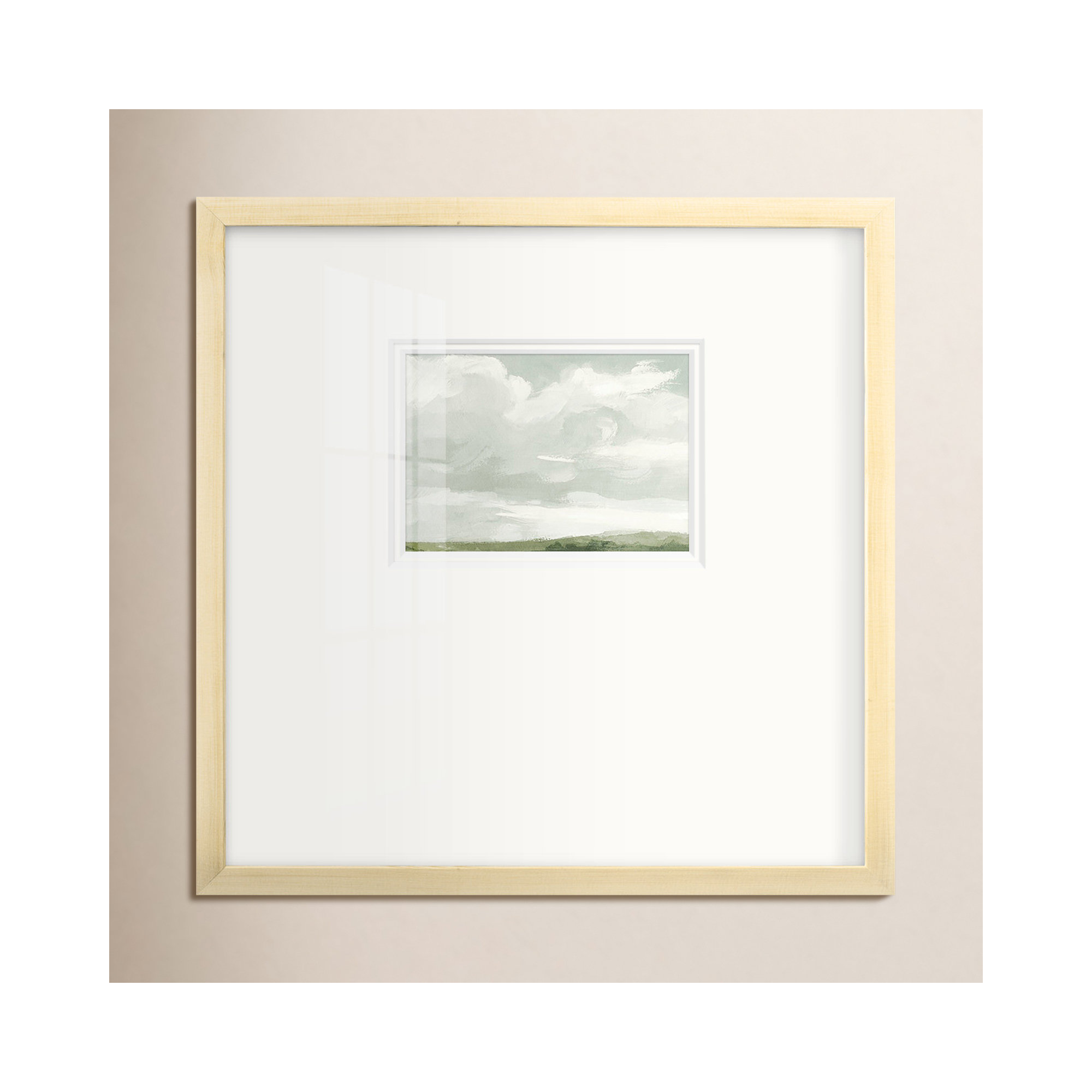 Gray Stone Sky III, 21" H x 21" W x 1.25" D, Natural