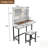 Makeup Vanity With LED Lighted Mirror, 360° Rotatable, 2 Drawers, Power Outlets, And 3-Tier Shelves, Amber Glass Top, Sturdy Metal Leg And Stool