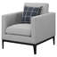Fauteuil d'appoint Jared gris clair