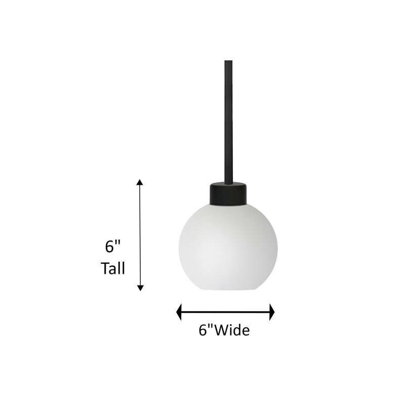 Luminaire suspendu simple 1 lumière Aimey-Louise, Noir, Givré