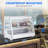 Refrigerated Display Case ,5.3 Cu.Ft  Countertop Pastry Display Case Commercial Display Refrigerator w/LED display Air-cooling Automatic Defrost Rear Sliding Door