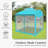 11x11ft Pop-Up Gazebo with Mosquito Netting, Water-Resistant Canopy, UV Protection & Sturdy Steel Frame, Portable Outdoor Gazebo with Carrying Bag for Patio, Backyard, Garden & Deck-Turquoise-110234910