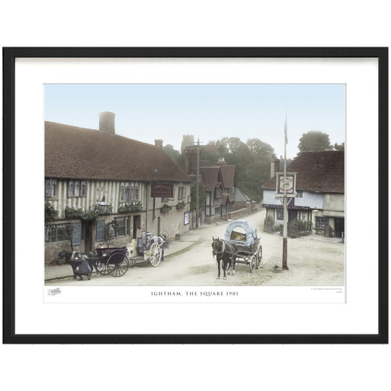 Ightham, The Square 1901 by Francis Frith - Single Picture Frame Print, 45cm H x 60cm W x 2.3cm D