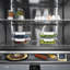 ZLINE Autograph 36 in. Black Steel French Door Refrigerator w/ Gray Interior & Bronze Helix Handles-19006711