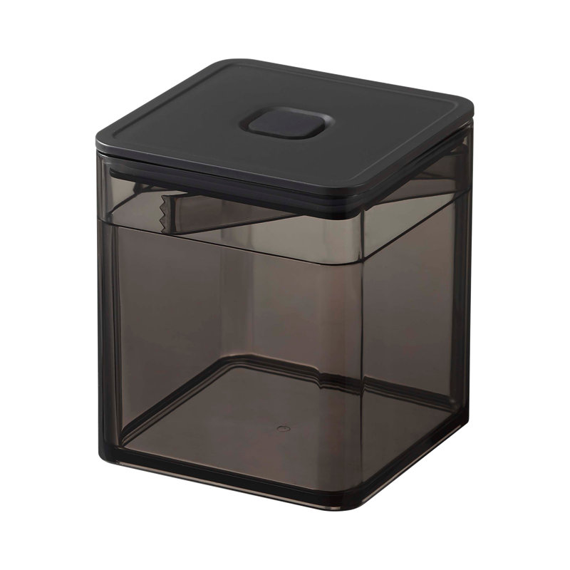 Black Plastic Freezer Safe Meal Prep Jar with Tongs