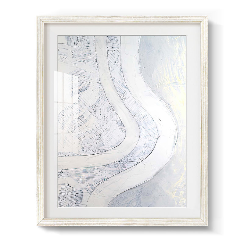Northerly Wind II -Framed Print, 28.5" H x 20.5" W, White