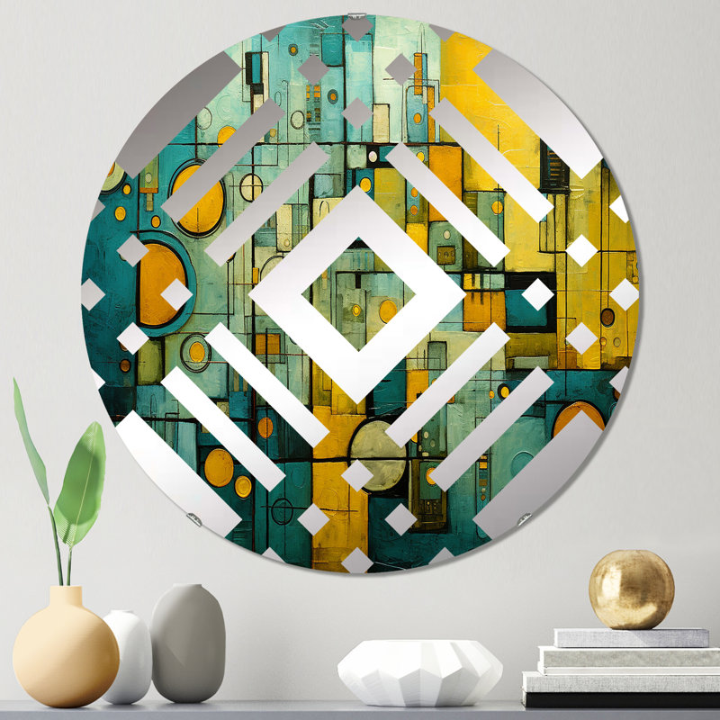 Hanshermann - Diamond Decorative Mirror, 23.6" x 23.6"