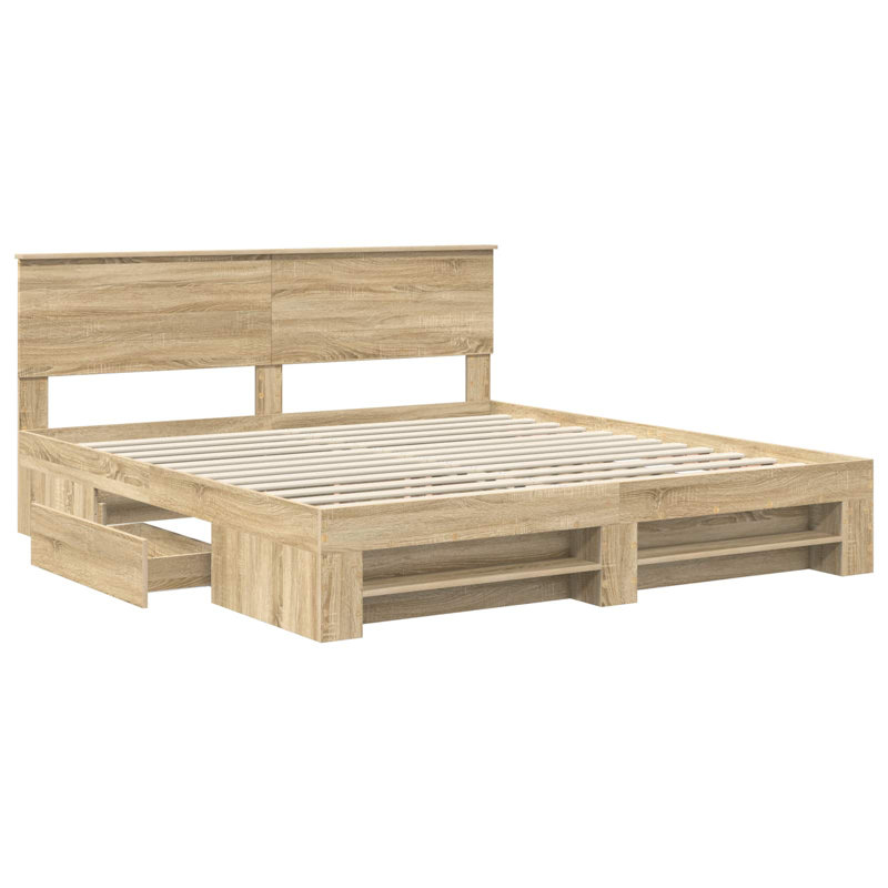 Bed, Sonoma Oak, Super King (6')
