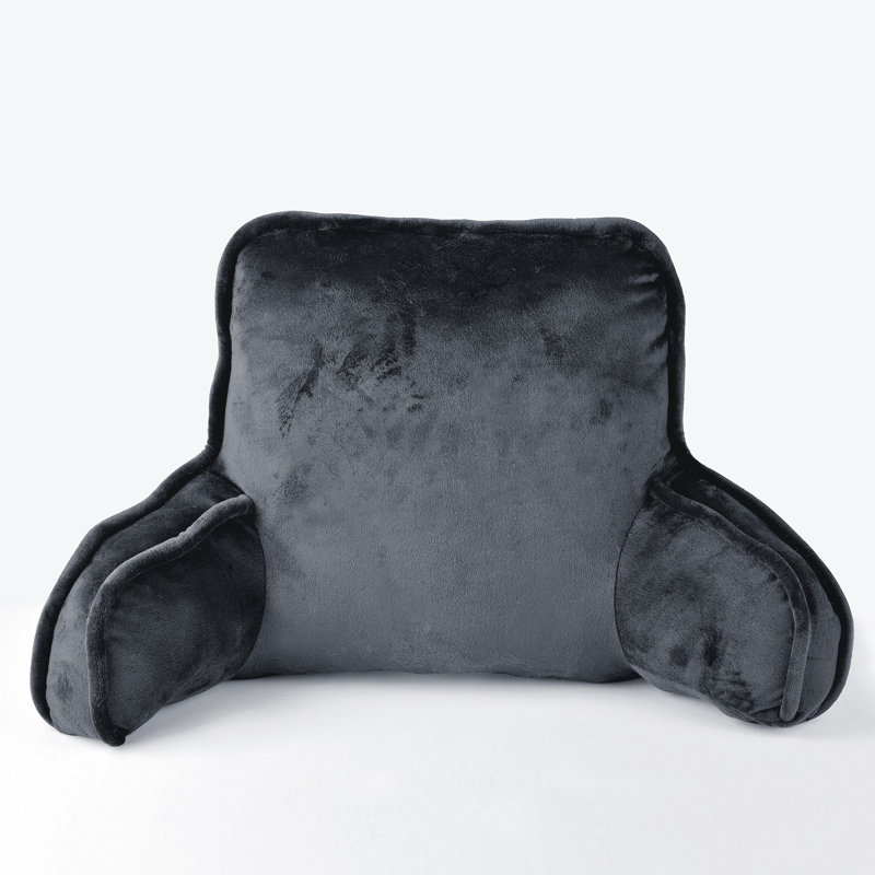 Supersoft Bedrest Pillow Cover & Insert, Gun Metal