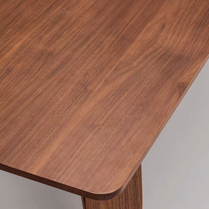 Table de salle à manger rétro en noyer, H 29,52 po x L 78,74 po x l 39,37 po