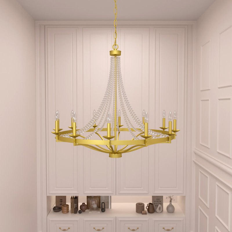 Shellman 12-Light Dimmable Chandelier
