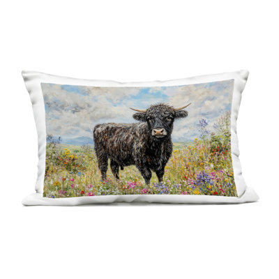 Forest Bird In Nest Outdoor Printed Pillow, design by Franklyn Gregory