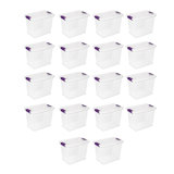 Sterilite Clear View Storage Container Tote w/ Latching Lid