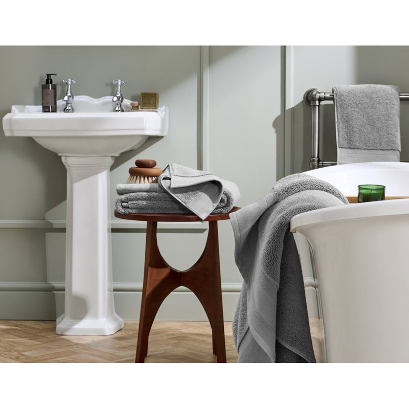 Signature Hand Towel, Opal Gray