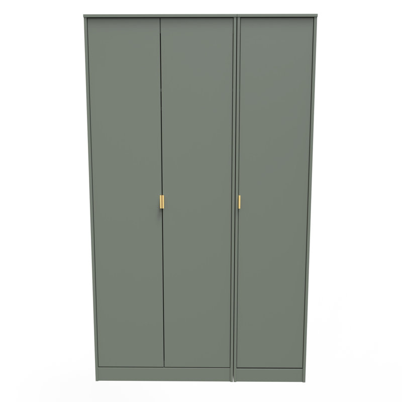Fully Assembled Hong Kong 2 Door Wardrobe, Reed Green, 198cm H x 116cm W x 53cm D