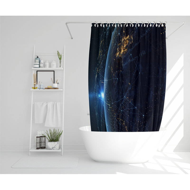 Dilwar Polyester Shower Curtain Set