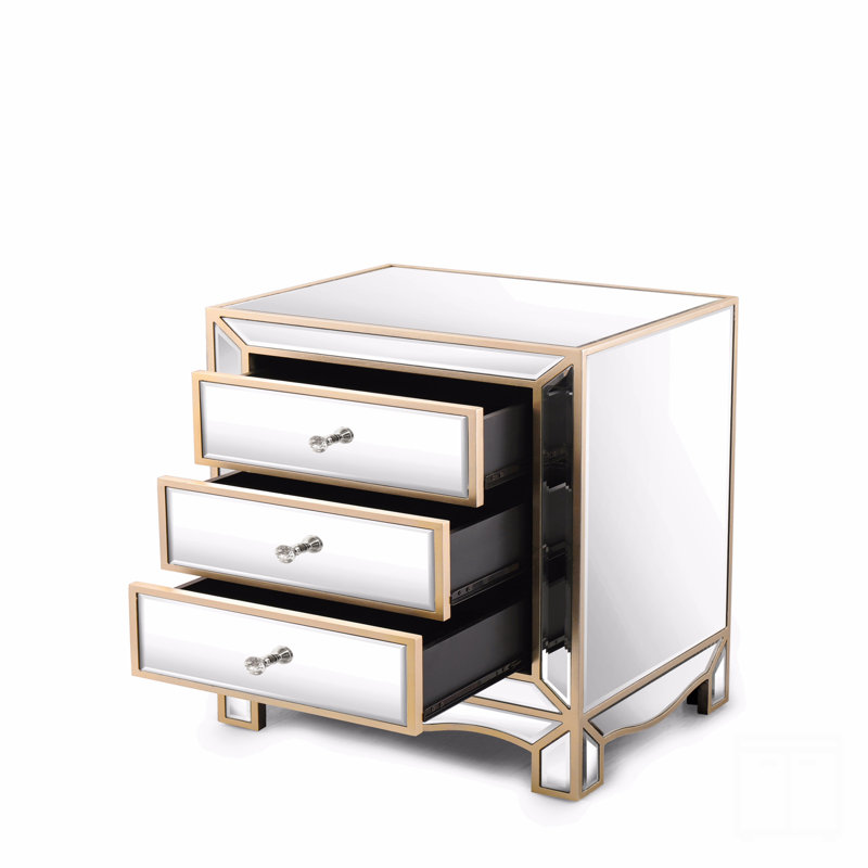 Armoire d'extraction 3 tiroirs Champagne