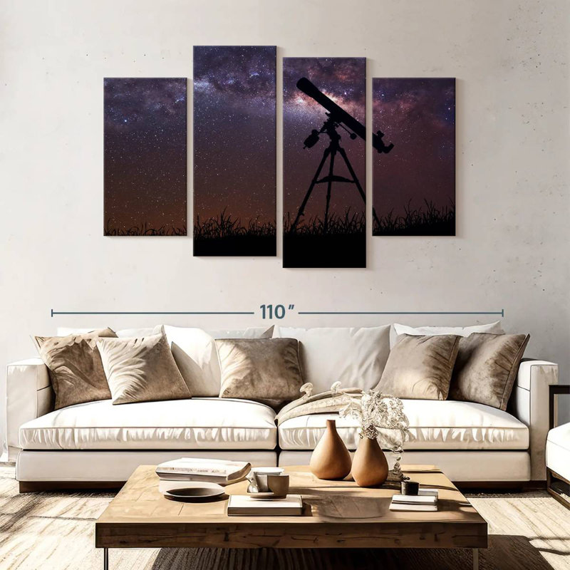 Oberle Telescope Under The Milky Way, 54'' H x 84'' W