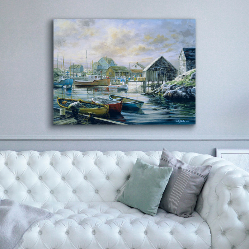  «Good Catch For A Lazy Day» par Nicky Boehme, art mural sur toile, 54 po x 40 po, H 40 po x l 54 po