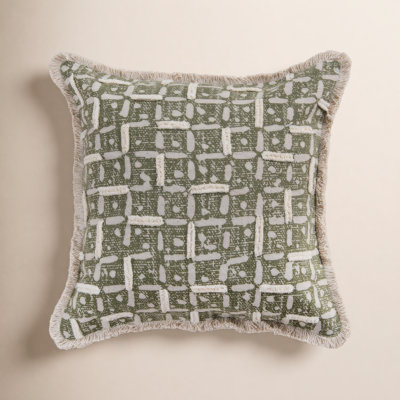 20" x 20" Cotton Throw Pillow