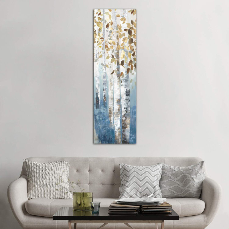 «New Path IV» par Allison Pearce - reproduction d'art, H 72 po x l 24 po x P 1,5 po, Toile tendue, Non