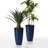23.75"H Set Of 2 Oversized Eco-Friendly PP And Stone Honeycomb Textured Green Tall Plastic Planter-107079636