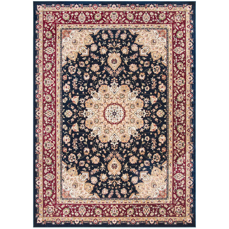 Tapis oriental à motif de viscose Carolus, Rectangle 3 pi 3 po x 4 pi 7 po
