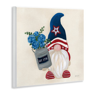 Art mural Gnome & Americana Bouquet