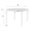 Storm Round Solid Wood Dining Table