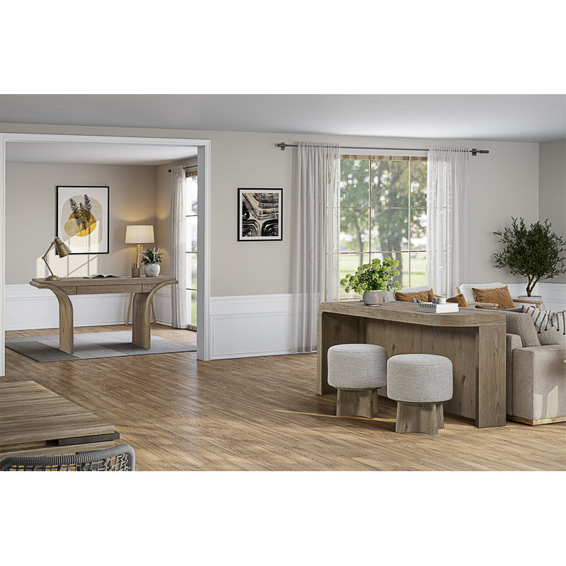 Banc de divertissement avec tabourets English Knotty Oak