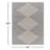 Calliah Striped Polypropylene Area Rug in Blue/Cream