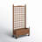 Allistir 50" H Wood Planter Box with Trellis