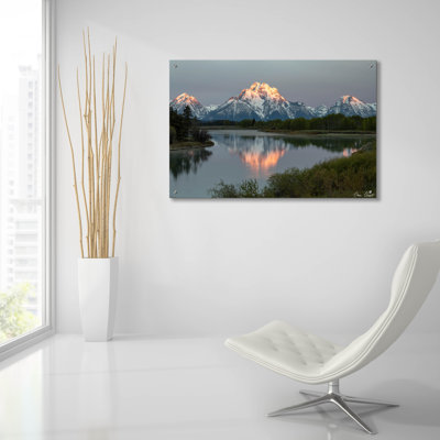 Art mural épique «Mountains of Wyoming 1» par David Drost, 36 po x 24 po