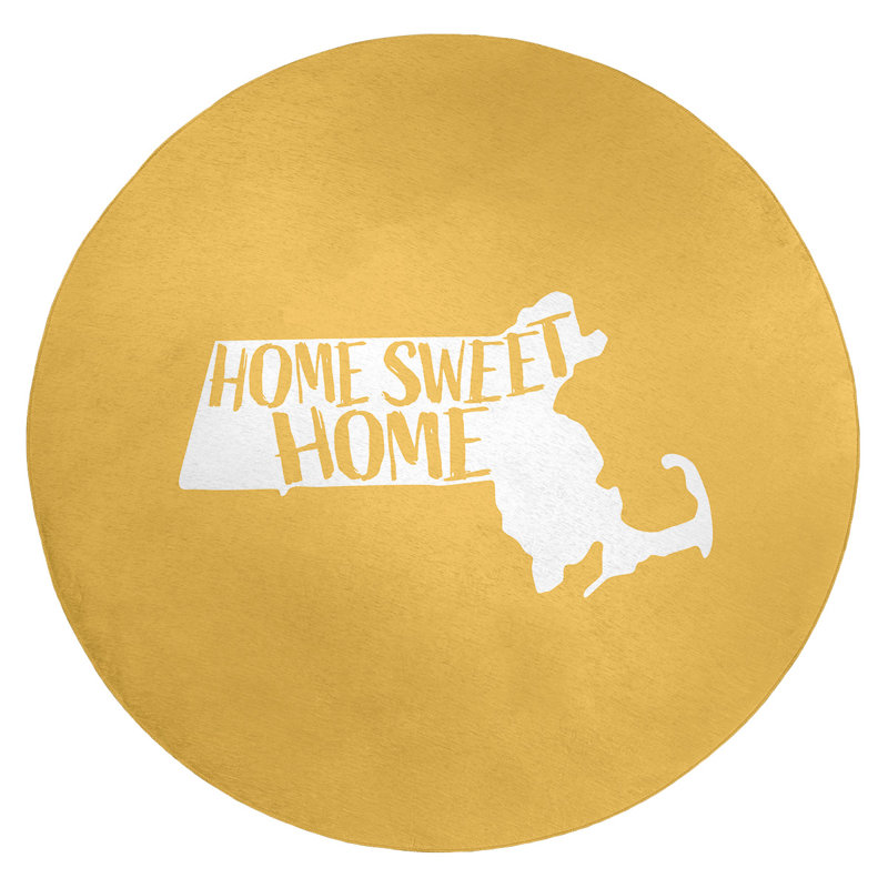 Tapis en poly-chenille home, Rond 5 pi